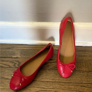 Crown & Ivy Red Flats with Bow